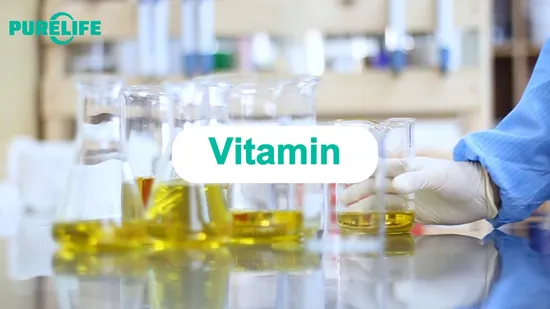 Purelife Supply Vitamina A/B1 B2 B3 B5 B6 B9 B12/C/D/D3/E/H/K1 K2 em pó de alta qualidade