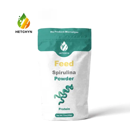 Extrato de algas Hetchyn, pó de espirulina de grau alimentício com alto nível de proteína vegetal natural e vitaminas